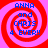 Four identical display a red and pink spiral background with blue text reading "ANNA and CHRIS 4 EVER!!" in pixelated font
