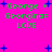 Pixelated text and blue stars on bright pink background with green 'George + Georgina= LOVE' repeated across four quadrants.