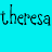 Pixelated cyan background with repeated text and a circular loading spinner icon.