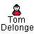 Pixel art icons of three figures with names below, plus smaller versions and text reading "Blink 182" and "Made by: Kyle" on a white background.