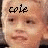A pixelated image of a person's face with the word 'Cole' written in black text above their head on the left side.