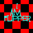 Red and black checkered background with cyan text reading "I AM FLIPPER" in pixelated font, displayed across four -aligned