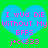 Two identical blue hearts on green background with pink text reading "I wud Die without My BFFS j+c<333" in pixelated font.