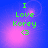 Green text 'I Love Korey <3' on blue-purple gradient background with pink light effects, four identical arranged in a