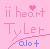 Pixelated pink buddy icon with text and heart symbol on solid background.
