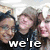 Group of people in two with text overlay; lower section shows two individuals with 'LOSERS!' text