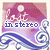 identical square icons with pink and purple gradient backgrounds, blue wave patterns at the bottom, white text 'in stereo', and a small musical note symbol in some frames