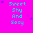 A static image with a bright pink background displaying repeated text "Sweet Shy And Sexy" in cyan pixelated font, accompanied by small purple stars.