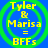 Four identical pixelated icons arranged in a , each showing yellow text on blue background with green concentric circles