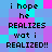Pixelated text on a multicolored background with no visible animation changes