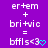 Purple background with white pixelated text and a cyan heart symbol, showing two identical frames with a single pixel change in the heart's outline.