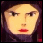 Pixelated image of a person with dark hair and red lips, next to stylized text reading "AnimeIM" and "com" on a black background.