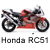A static contact sheet of two identical motorcycle icons with text labels, each showing a red and silver Honda RC51 sportbike on a white background.