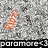 Pixelated orange figure with striped pattern on gray pixelated background, black bar at bottom containing white text.
