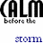 (ALM) before the storm text with blue line animation; left side shows static text, right side has a light blue diagonal line moving from top-right to bottom-left across the image.