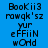 Four display pixelated text on solid backgrounds with color variations between blue, purple, and pink