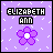Pixelated icon with purple background, white snowflake-like shapes, and a central purple flower with white center.