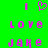 Green background with pink pixelated text and symbols: two vertical bars, a heart, 'love', and 'jake' repeated in two