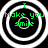 Four identical circular icons with concentric rings display green text reading "I Make you smile" on a black background.