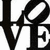 Black and white 'LOVE' text with pink heart, kissing couple silhouette, legs in jeans and pink shoes, hand-holding figures, stick-figure 'I Love You' drawing.
