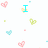 Pixelated icon with cyan text 'I Love Trent' and scattered pastel hearts on white background, partially cropped at bottom right.