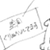 Pixelated static icon with abstract shapes and partial text on white background, likely a low-resolution Disgaea character avatar.
