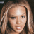 A 48x48 pixel buddy icon featuring a split composition with a person's face on the left and green text on a dark background on the right.