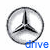 Circular silver icon with a black three-pointed star symbol, blue text below the circle changes across frames.