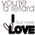 A four- of pixelated images: top-left shows 'you're a retard' text with 'I but I love LOVE' and heart symbols; top-right has 'MICHAEL JACKSON' over a sand-drawn heart; bottom-left displays colorful hearts on black with 'SO JUST. BEAT M'; bottom-right is empty