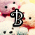 six lettered icons with decorative borders over a background featuring pink and white plush toys