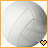 A white volleyball with visible seams appears in four , each showing a slightly different angle of the ball