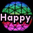 A colorful pixelated icon with 'Happy New Year' text over a brain-like shape, fireworks, and a '09 <3' graphic on a confetti background.