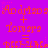 A static image with a bright purple background displaying repeated orange text and symbols in a pattern