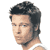 Pixelated static image of a person's head and shoulders with dark hair, light skin tone, and visible facial features including eyes, nose, mouth, and ear against white background.
