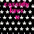 Black background with white star pattern, pink text 'cassidy luvs u' repeated in