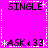 Pixelated text and symbols on a bright pink background with white dashed borders, arranged in a pattern