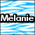 Three pixelated text labels on striped backgrounds: blue-and-white, purple-and-white, and pink-and-white stripes.