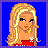 A 3x2 contact sheet of six pixel art frames showing a blonde cartoon woman in red clothing, with text reading "girls are sexy just like pepsi" across the bottom row.