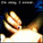 Pixelated static image of a figure with glowing orange and yellow tones against dark background, featuring blurred blue accents on the right.
