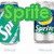 Pixelated Sprite soda cans with overlaid text 'Sprite', 'GOOD', and 'STUFF' in green, purple, and blue respectively.