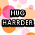 six text-based icons on a patterned background with pink and orange circles, each displaying different phrases in bold black lettering