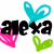 Pixelated text 'anexa' with cyan, pink, and green heart shapes above and below the letters on a white background.