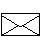 Pixelated envelope icon transitions from closed to fully open with blue header and text lines, showing sequential animation frames.