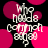 Black background with pink circles and white text reading "Who needs common sense?" in a stylized font.