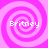Four identical pink spiral patterns arranged in a , each containing the word 'Britney' in white pixelated text