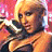 Pixelated image of a woman with blonde hair holding a microphone against a pink background, next to green text reading "Original Icons .com" on dark green.