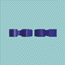 Animated sequence of stylized 'COOL' text in dark blue on light cyan background, transitioning from fragmented to fully formed and back.