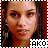 20 pixelated images showing a woman with dark hair and brown eyes in various poses and expressions, each with 'HKL' text below