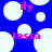 Blue background with white circles and pink text 'ily' and 'tessa' in pixelated style.
