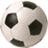 Two soccer ball icons side-by-side; left is plain, right has red text overlays reading SOCCER 4 LYFEE.
